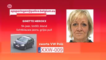 Opsporingsbericht Ginette Merckx (54) uit Sint-Niklaas