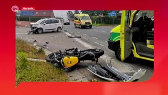 Herzele: Motorrijder zwaargewond na val op N42