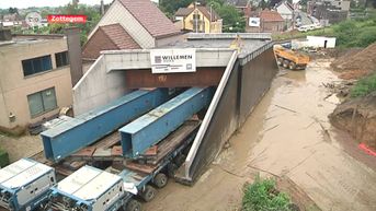 Plaatsing nieuwe spoorwegbrug in Zottegem is huzarenstukje
