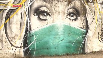 Graffitikunstenaar CAZ eert zorgpersoneel met prachtig kunstwerk