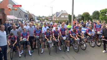 Eerbetoon voor overleden wielrenner Niels De Vriendt tijdens kermiskoers in Vlierzele