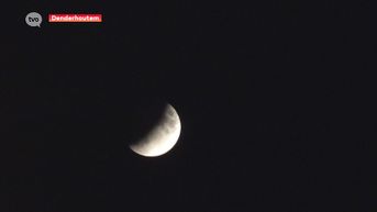 Gedeeltelijke maansverduistering afgelopen nacht levert prachtige beelden op