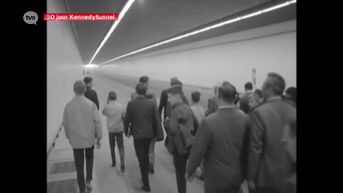 Dag op dag 50 jaar geleden opende Koning Boudewijn de Kennedytunnel