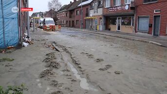 Waterlek in Hamme zorgt voor modderstroom