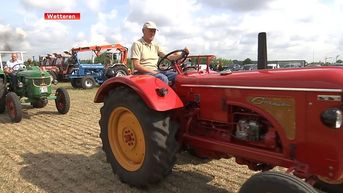 Oude tractoren blazen verzamelen in Wetteren
