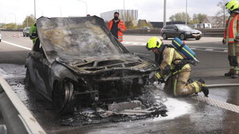 Auto uitgebrand op E17 in Sint-Niklaas