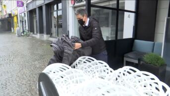 Weer een 'verloren maandag' voor de horeca, Aalsterse café's doen terrassen dicht op zoveelste regendag