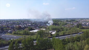 Centrum Mere afgesloten door uitslaande brand bij bedrijf in tuinbouwmachines