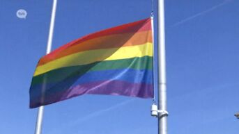 Mister Gay-finalist hijst in Wetteren regenboogvlag: 