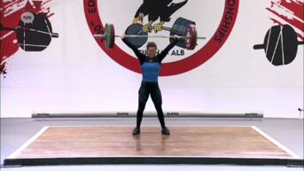 Nina Sterckx pakt brons op EK gewichtheffen