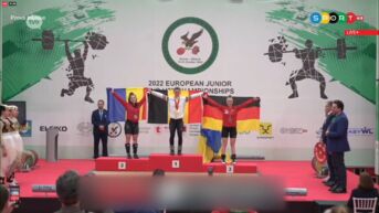 Gouden medaille voor Nina Sterckx op het EK gewichtheffen voor junioren