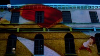 Sint-Maarten verschijnt 's avonds op historische gebouwen in Aalst, knap staaltje videomapping