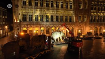 Kudde Kemzeekse olifanten prijkt nog tot dinsdag op Brusselse Grote Markt
