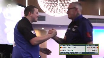 Aalstenaar Andy Baetens wint Australian Darts Open en steekt 10.000 dollar op zak