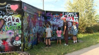 Sint-Niklaas: 420 meter lange graffitimuur krijgt gedeeltelijke make-over