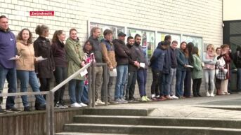 Gemeentepersoneel Zwijndrecht legt werk neer uit protest tegen mogelijke fusie met Beveren en Kruibeke