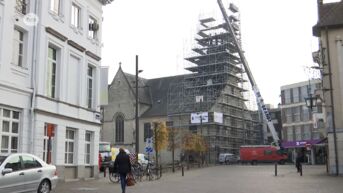Restauratie aan dekenale kerk in Zottegem is gestart, de toren is er al af
