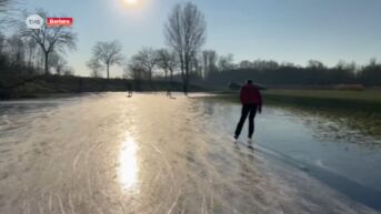 Eerste ondiepe bevroren waters lokken schaatsers, maar wel op eigen risico