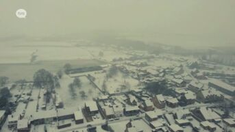 Zoveel sneeuw ligt er in het zuiden van Oost-Vlaanderen
