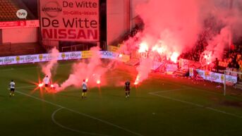Opnieuw wangedrag in voetbalstadion, wedstrijd gestaakt nadat supporters Lokeren-Temse vuurpijlen gooien
