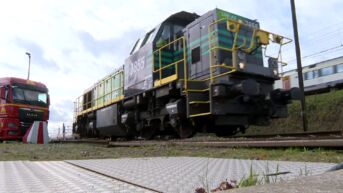 Eerste trein op bak- en braadolie rijdt in Gentse haven