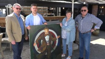 Joseph uit Zele overhandigt schilderij Gaston Berghmans aan nabestaanden