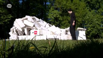 Vandalen vernielen grote iglo in tuin van kasteel Cortewalle in Beveren: 