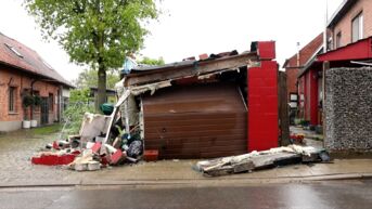 Trucker richt ravage aan in Temse: garage deels vernield en ingestort