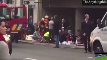 VIDEO: Eerste zorgen voor slachtoffers aan metrostation Maalbeek