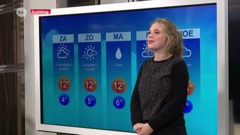 Leerling presenteert voor Zuiddag weerbericht op TV Oost