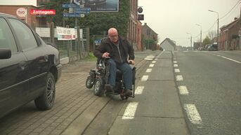 Hindernissenparcours voor rolstoelgebruikers in Zottegem