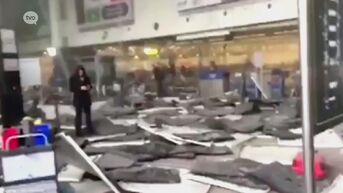 VIDEO: Ravage in de vertrekhal van Brussels Airport