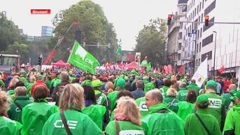 Tienduizenden actievoerders op nationale betoging in Brussel