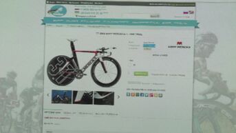 Wielerteam herkent gestolen fietsen online